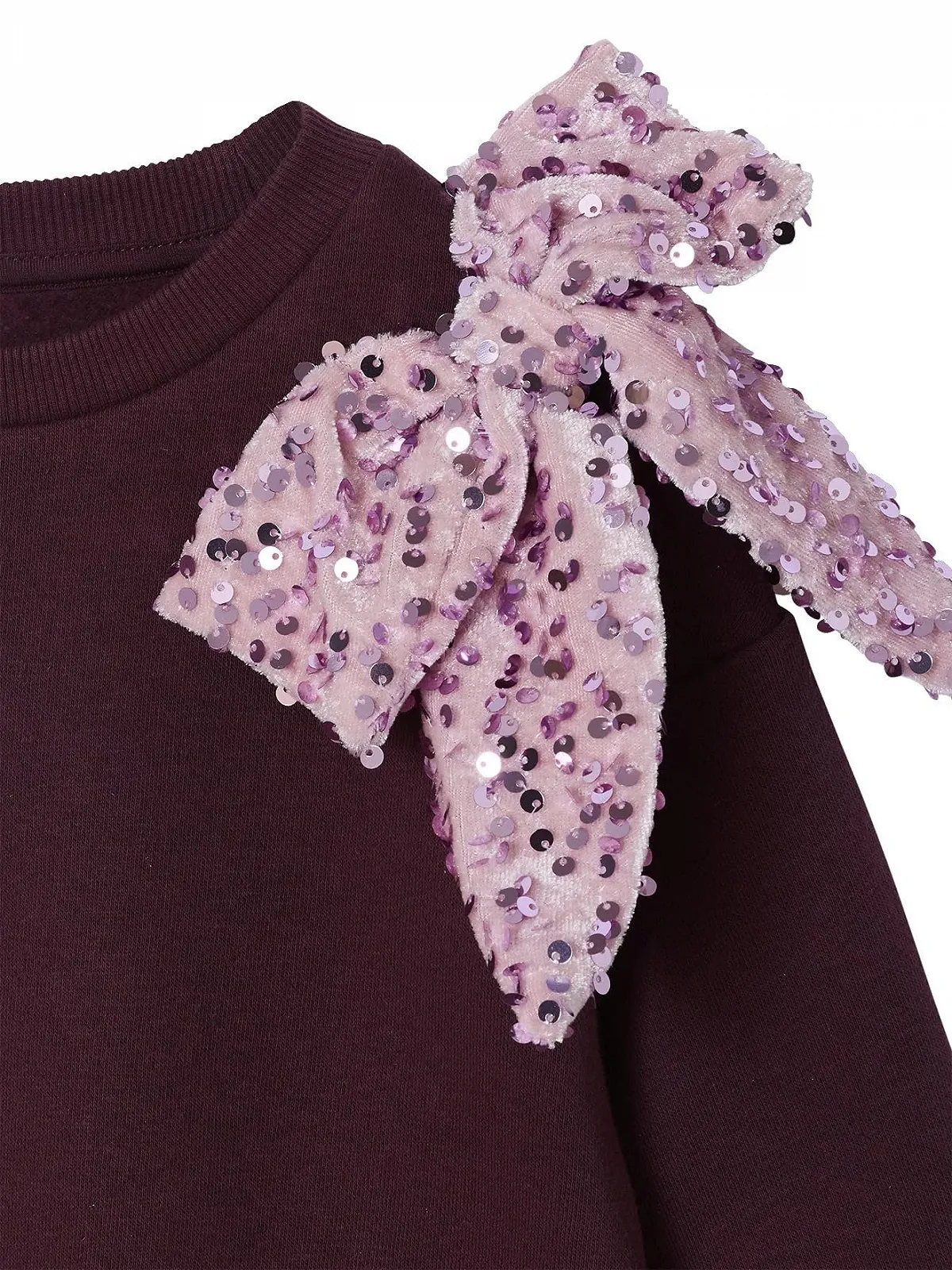 VERTBAUDET Толстовка для дівчат з бантом з паєток, фото №3