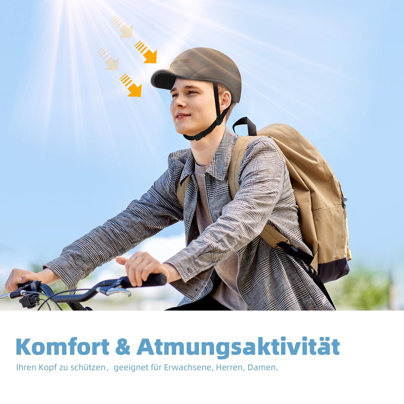 Шлем велосипедный KINGLEAD Urban Commuter, 57-61 см, фото №8
