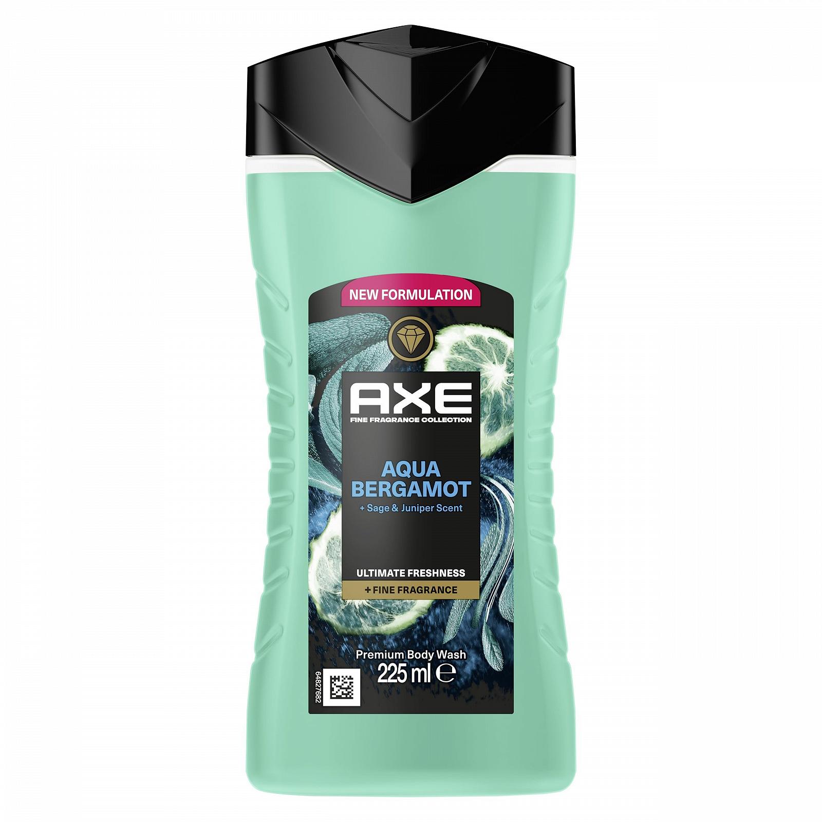 Гель для душа AXE Prestige Collection Aqua Bergamot 12 часов свежести увлажняющий 225 мл, фото №1