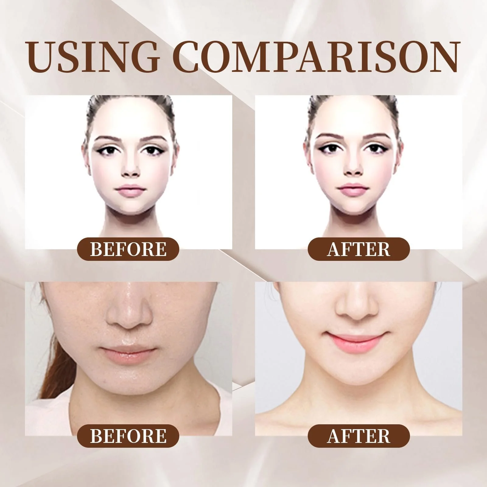 Маска для підтяжки V-лінії Чорний Чай, для зменшення подвійного підборіддя, фото №5