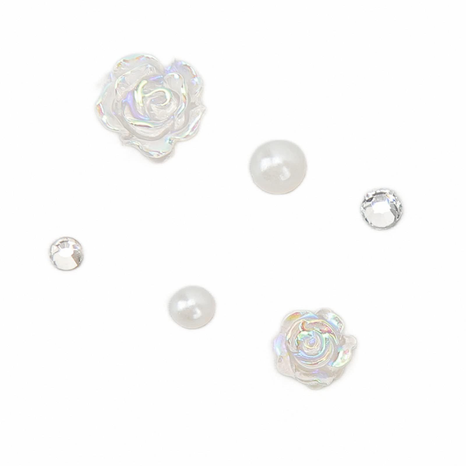 Жемчуг для дизайна ногтей Форма Цветка Набор для DIY украшений ногтей 3 коробки ABS материал, фото №5