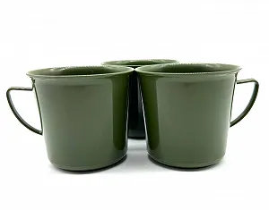 Набор пластиковых стаканов 3 шт. 180 мл Оливковый Детский стакан Пластиковый стакан Многоразовая посуда - Фото 1