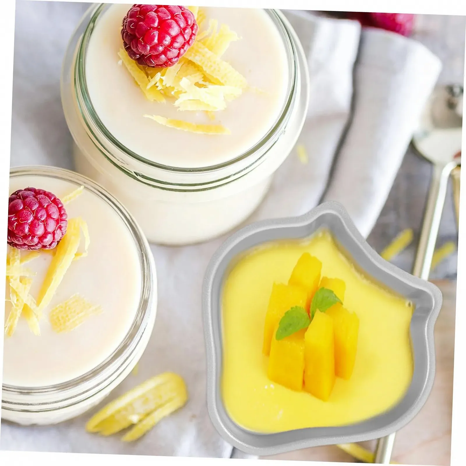 Форми для пудингу 3 шт. міні серцеподібні з високовуглецевої сталі з антипригарним покриттям, фото №6