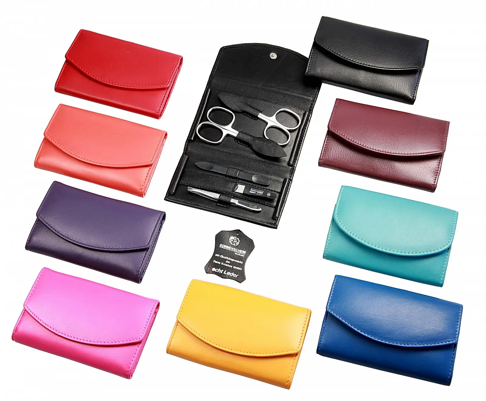 Набір для манікюру 5 предметів (Бордовий), фото №7