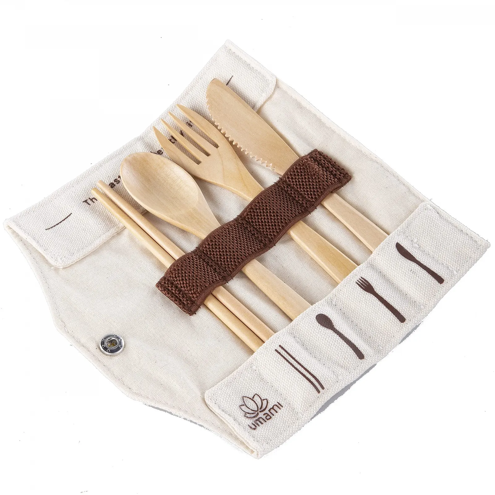 Набор деревянных столовых приборов Umami Luxury, разноцветный, один размер, фото №1