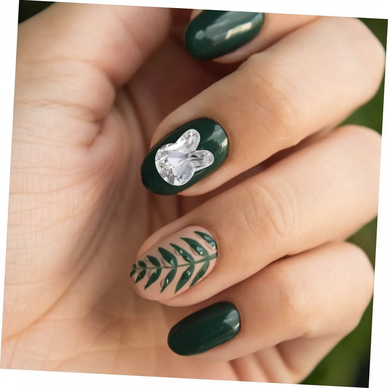 Прикраси для нігтів Кролик 3D, 100 шт, кришталеві аксесуари, фото №5