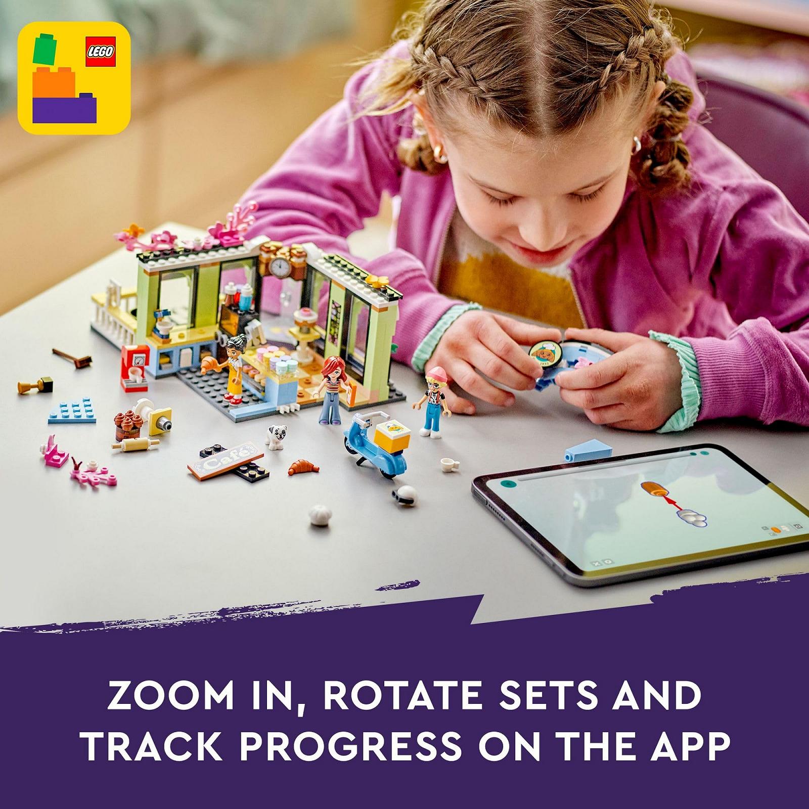 Конструктор LEGO Friends 42618 Кафе Хартлейк-Сити с мини-фигурками и собакой, фото №7