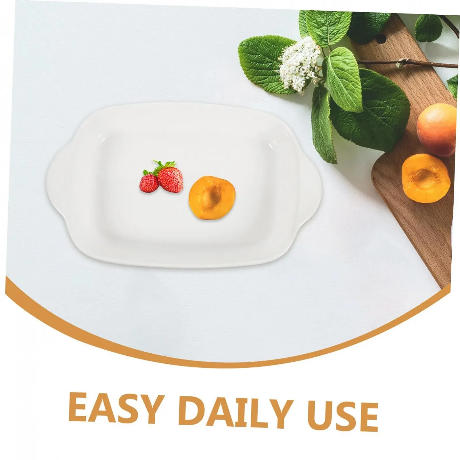 Форма для запікання Zerodeko з двома ручками керамічна Біла, фото №3 Форма для запікання Zerodeko з двома ручками керамічна Біла, фото №3