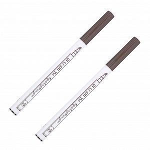 Олівець для брів Minkissy Eyeliner Chestnut Waterproof 4 Point Eyebrow Лайнер Гель Коричневий 2 шт. - Фото 1