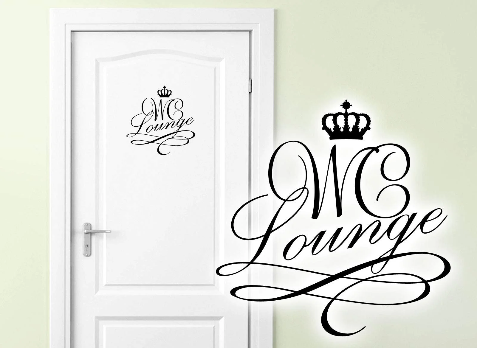 Наклейка на стену Grandora W5329 Toilet Lounge темно-серая 19 x 19 см, фото №2