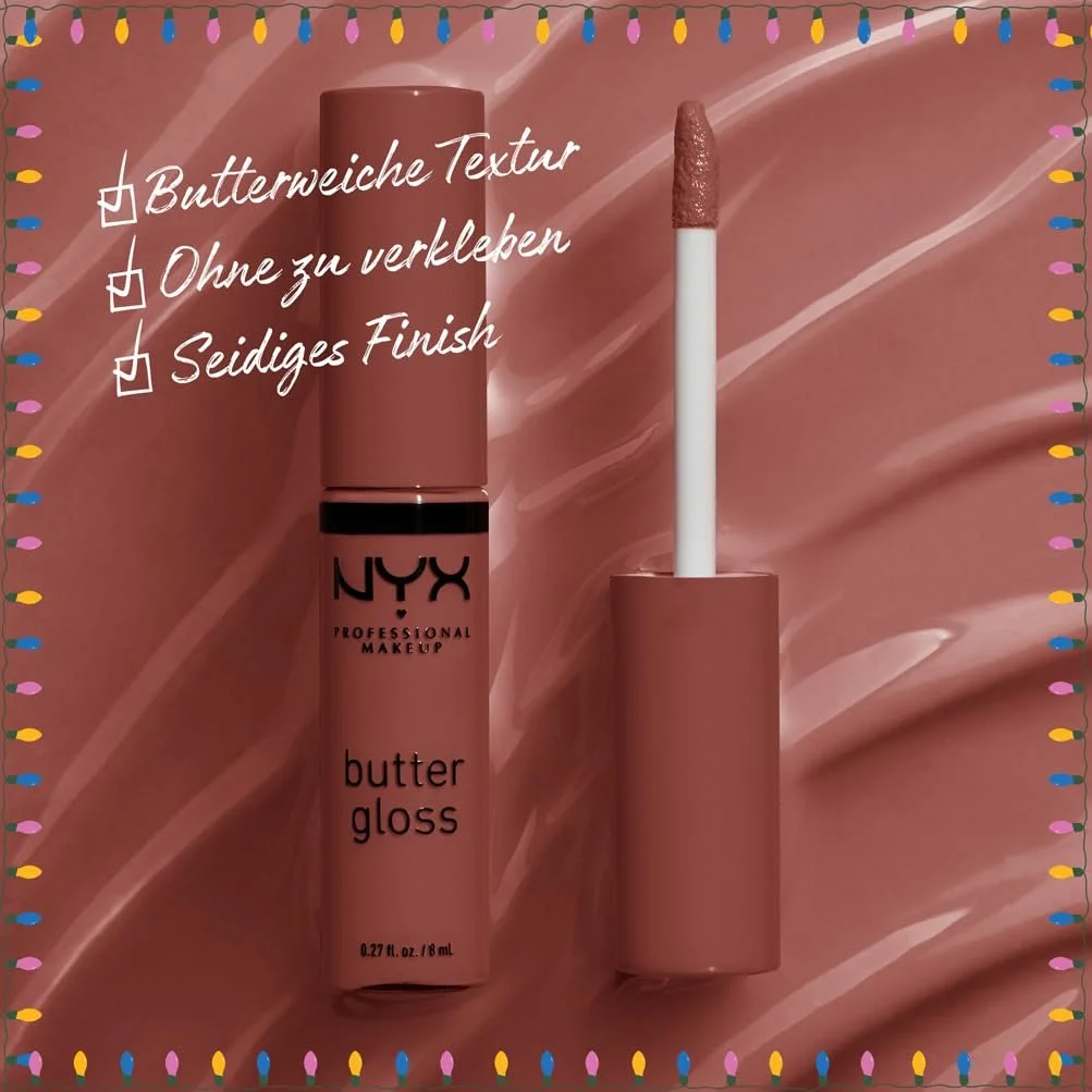 Блиск для губ NYX Professional Makeup Home Alone Butter Gloss Pizza Vault 6 шт, фото №3