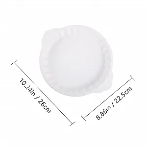 Форма для запікання GALPADA керамічна кругла з ручками біла synthetic.ua - Фото 1