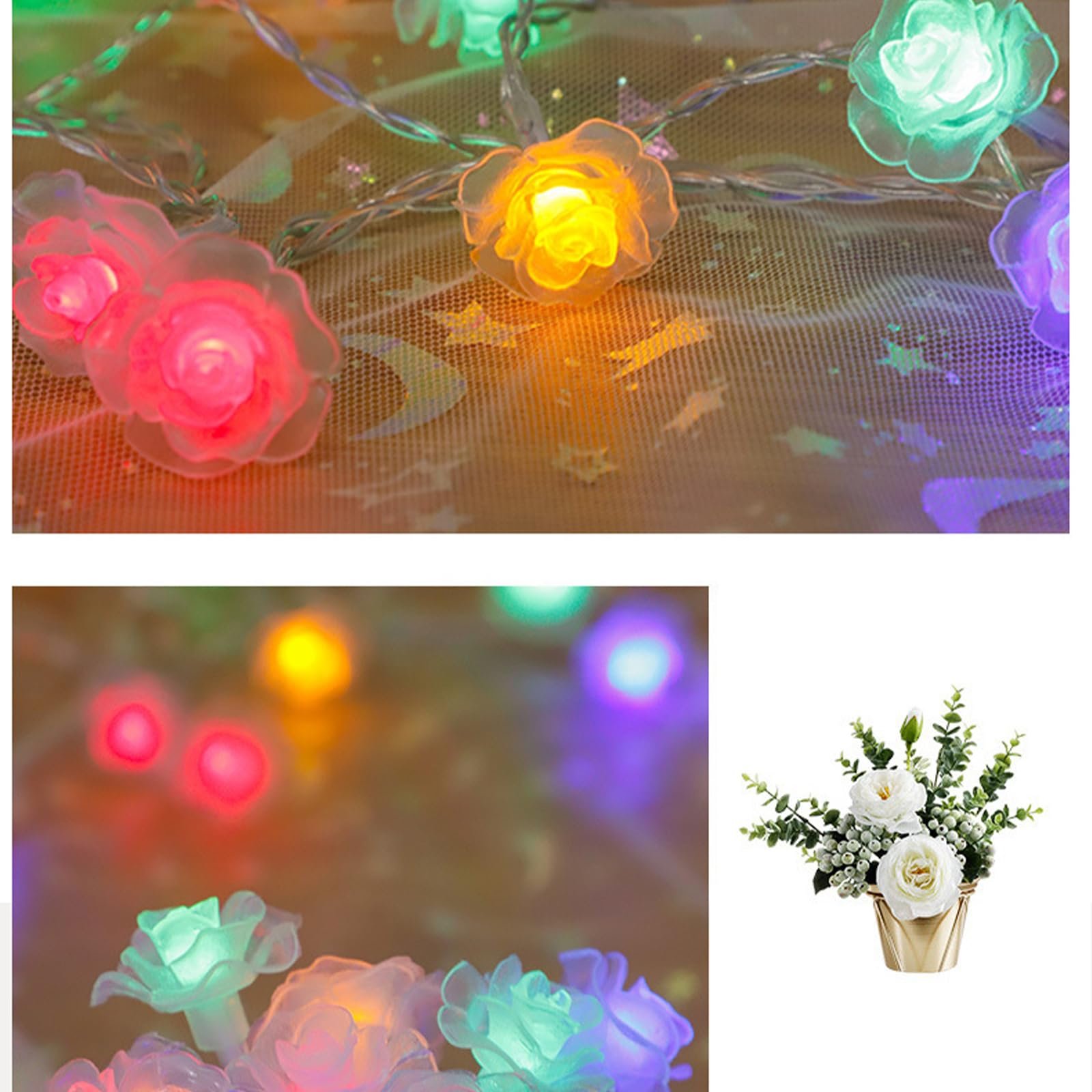 Гірлянда ENLACE Троянда, 3 м, 20 LED, Різнокольоровий, фото №6