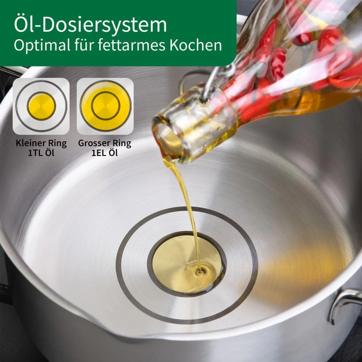 Каструля FACKELMANN Chefkoch Munich 20 см нержавіюча сталь 3.0 літра, фото №5 Каструля FACKELMANN Chefkoch Munich 20 см нержавіюча сталь 3.0 літра, фото №5