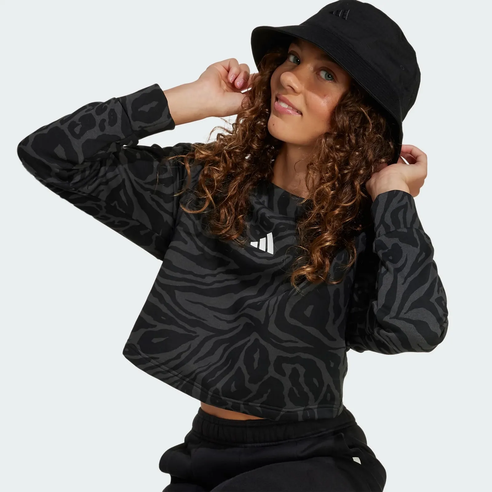 Толстовка adidas Унисекс Детская Future Icons Crop, фото №2