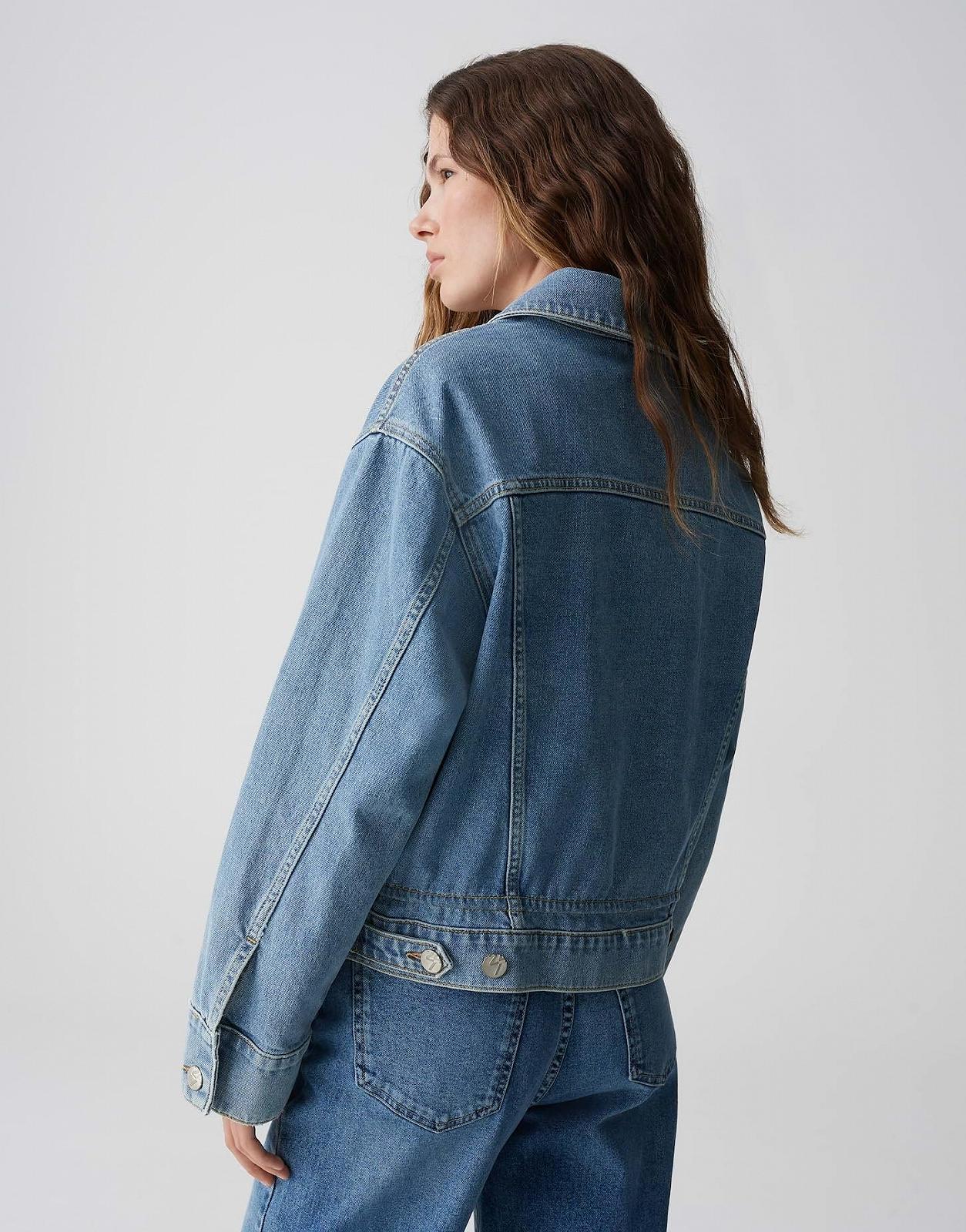 Джинсовая куртка OPUS Hemely Loose из смеси хлопка BCI, фото №3