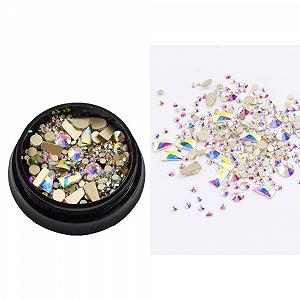 Набор Стразы для ногтей Блестки для DIY украшений Бриллианты для ногтей Неправильной формы для макияжа тела, 13 шт. synthetic.ua - Фото 1