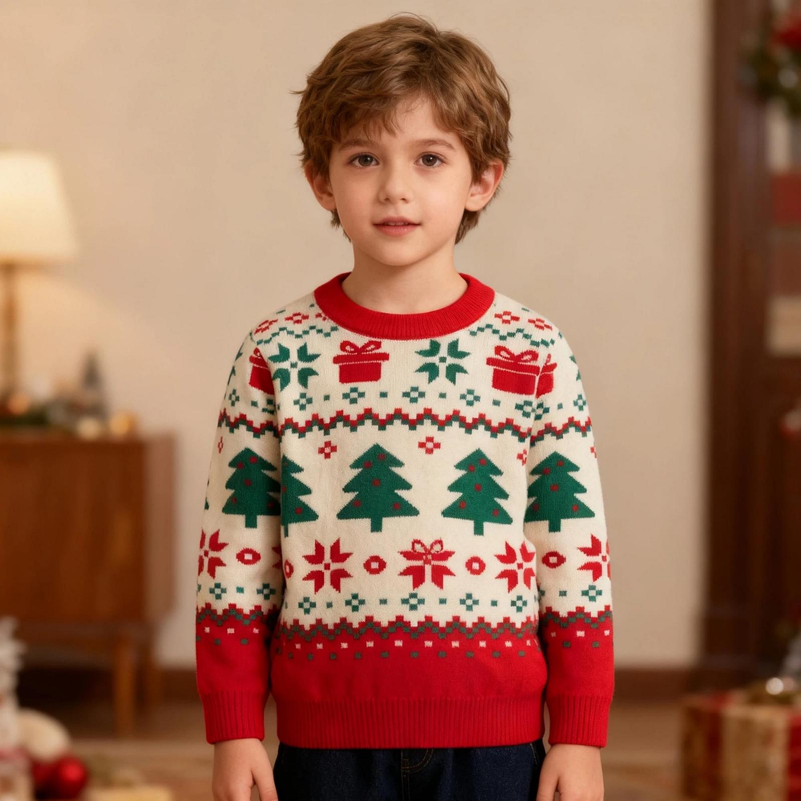 Джемпер Pilipulu Дитячий Бавовняний Різдвяний для Хлопчиків та Дівчаток, фото №2