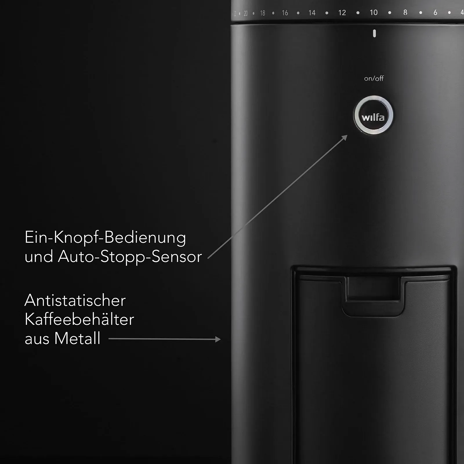 Кофемолка Wilfa SVART UNIFORM+ Электрическая 58 мм Черный, фото №7