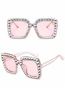 Сонцезахисні окуляри Квадратні Великі Модні Жіночі Youning Стрази UV400 Захист Поляризовані для Подорожей Водіння Кемпінгу - Фото 1