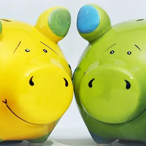 Скарбничка керамічна Порося Удачі ручної роботи synthetic.ua - Фото 1