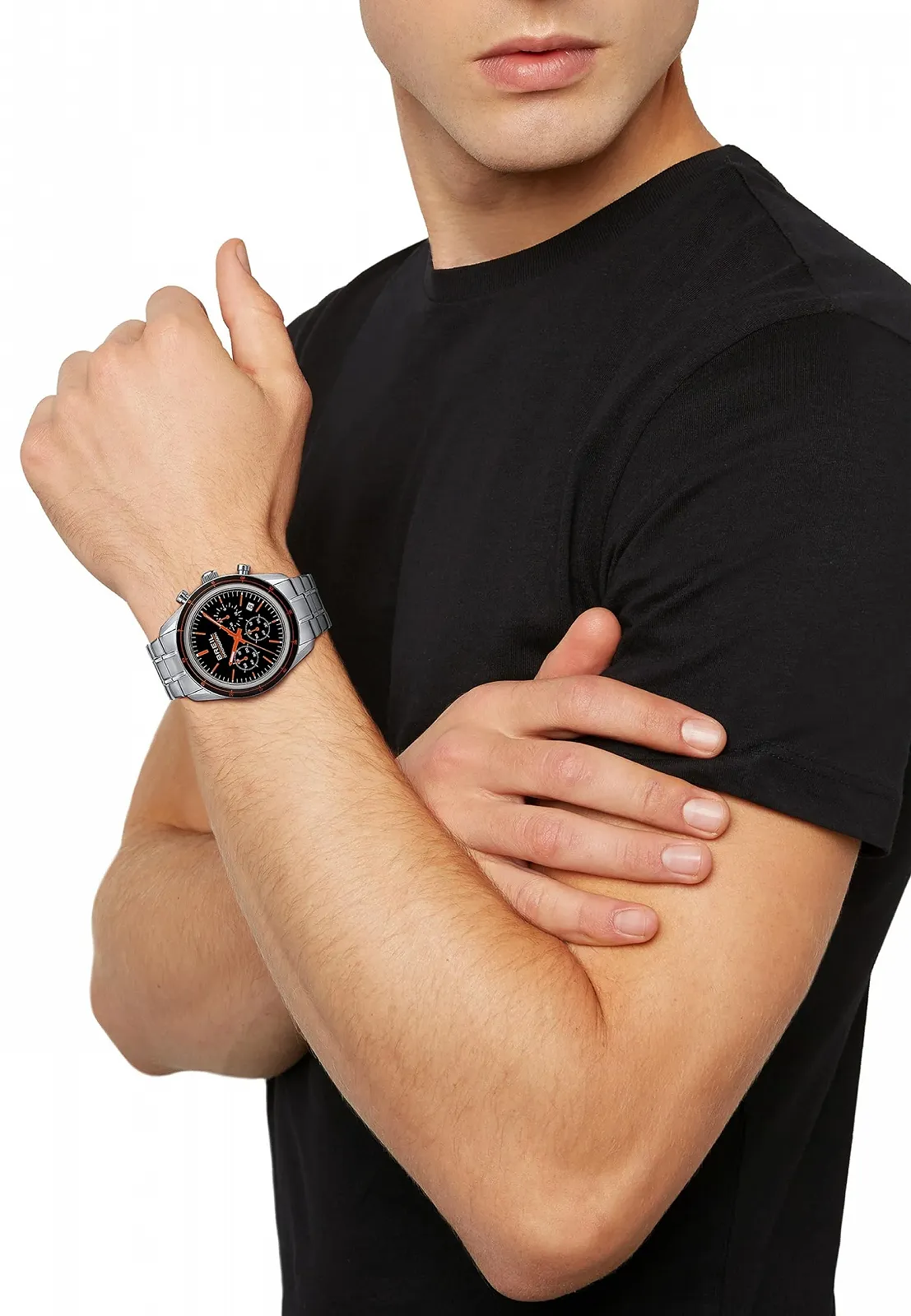 Годинник Breil Release Хроно Кварц Чорний Циферблат Срібний Браслет Сталь TW1897, фото №4 Годинник Breil Release Хроно Кварц Чорний Циферблат Срібний Браслет Сталь TW1897, фото №4