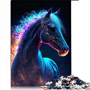 Пазл Animal Horse Galaxy 1000 элементов деревянный 50 x 75 см для взрослых - Фото 1