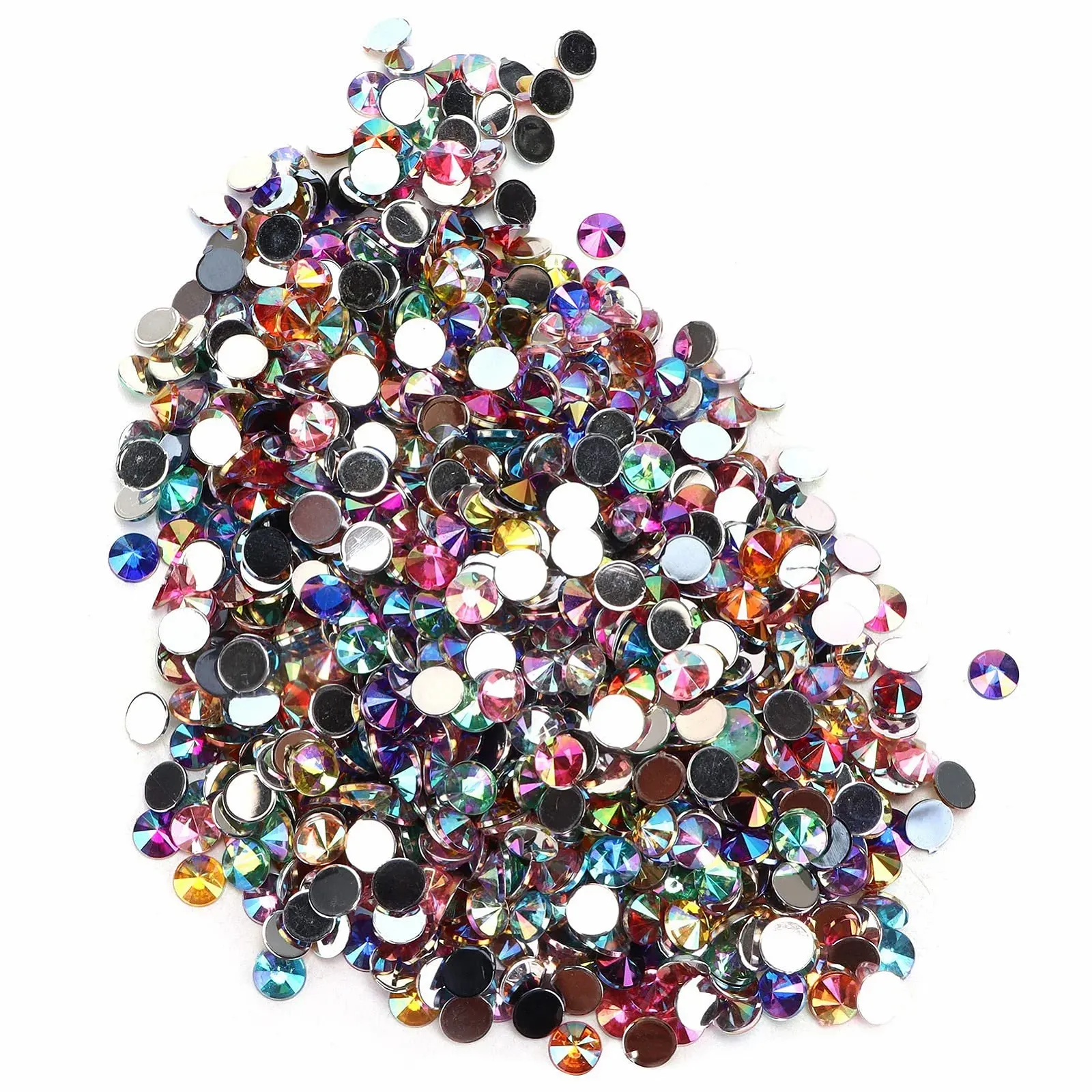 Стрази Плоскі 1000 шт. Кристал Стрази Плоска Задня Діаманти Каміння для одягу для нігтів, фото №7