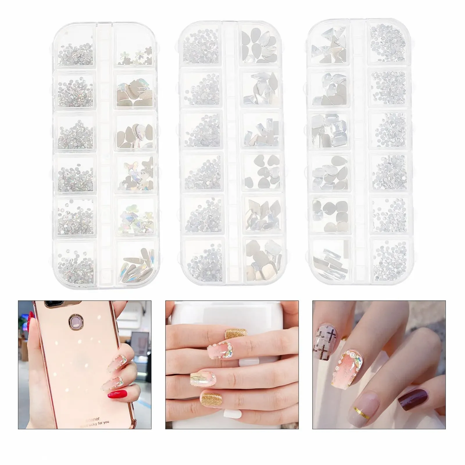 Стразы для ногтей Healeved, кристаллы, драгоценности, для украшения, фото №4