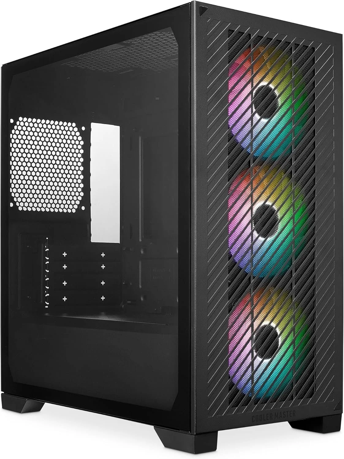Корпус Cooler Master Elite 301 ARGB Black / Mini Tower / Micro-ATX / 3x120mm ARGB / Glass / USB Type-C, фото №1