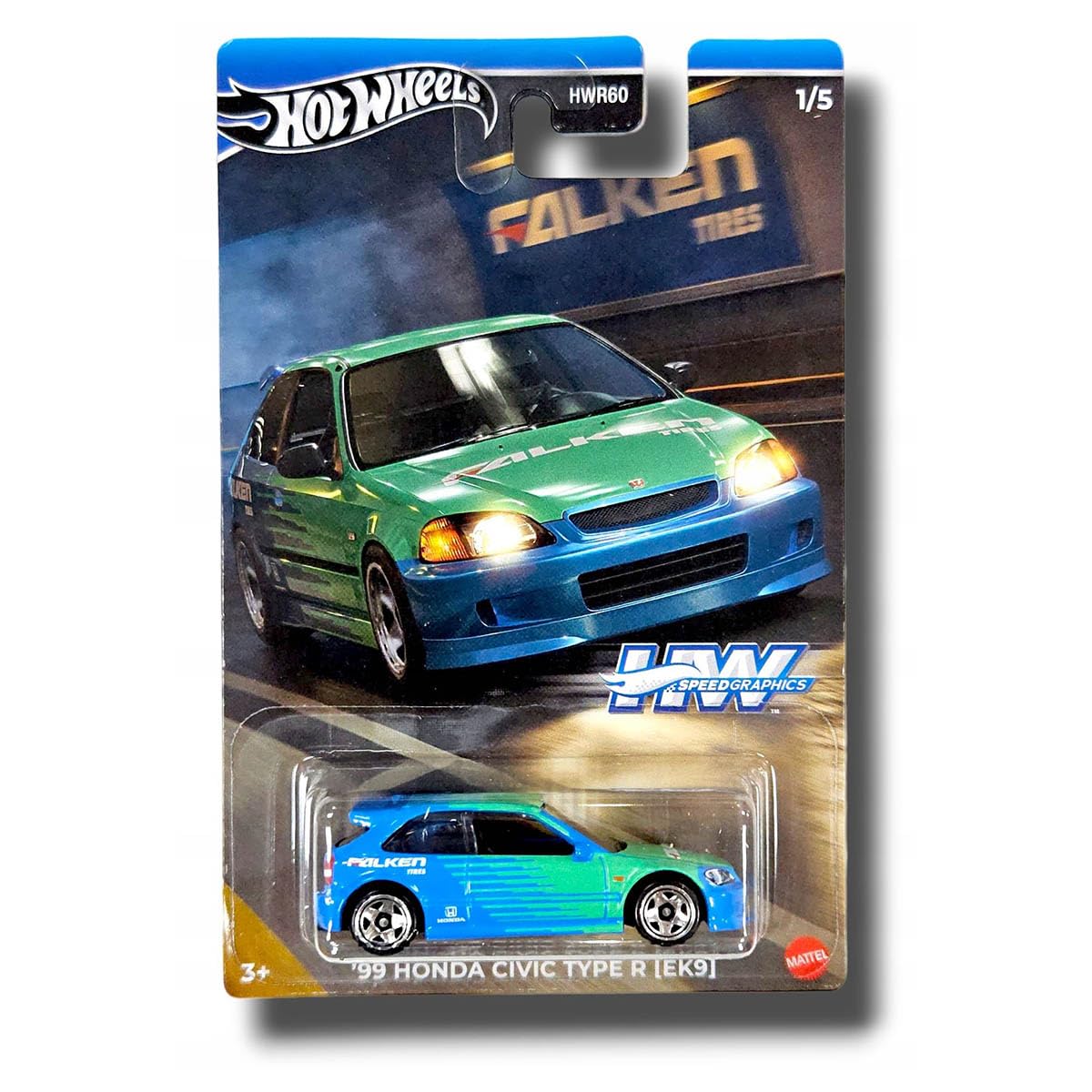 Hot Wheels Speed Graphics '99 Honda Civic Type R (EK9), фото №1