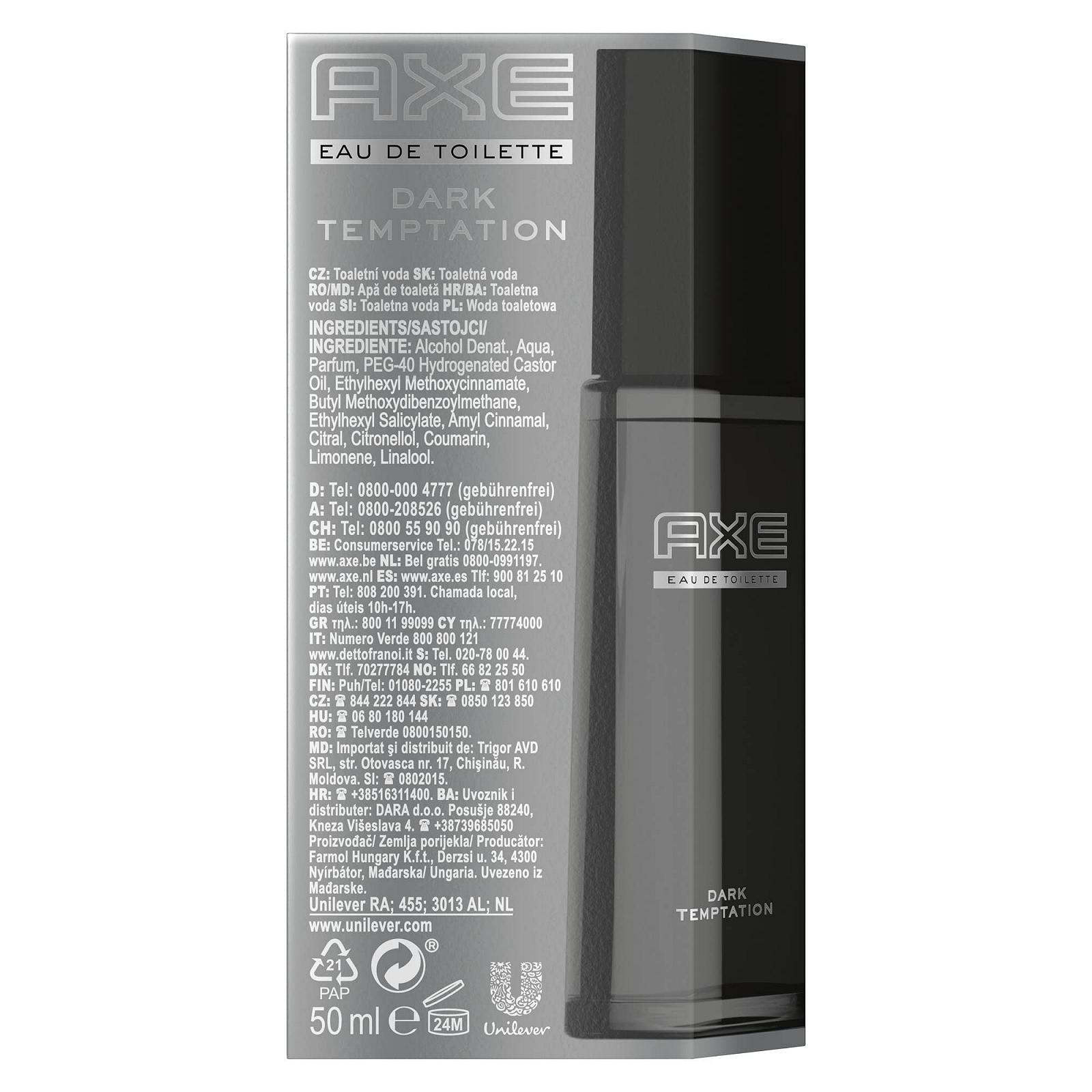 Eau de Toilette Axe Dark Temptation Intense Chocolate with a Touch of Spice 50 мл, фото №3
