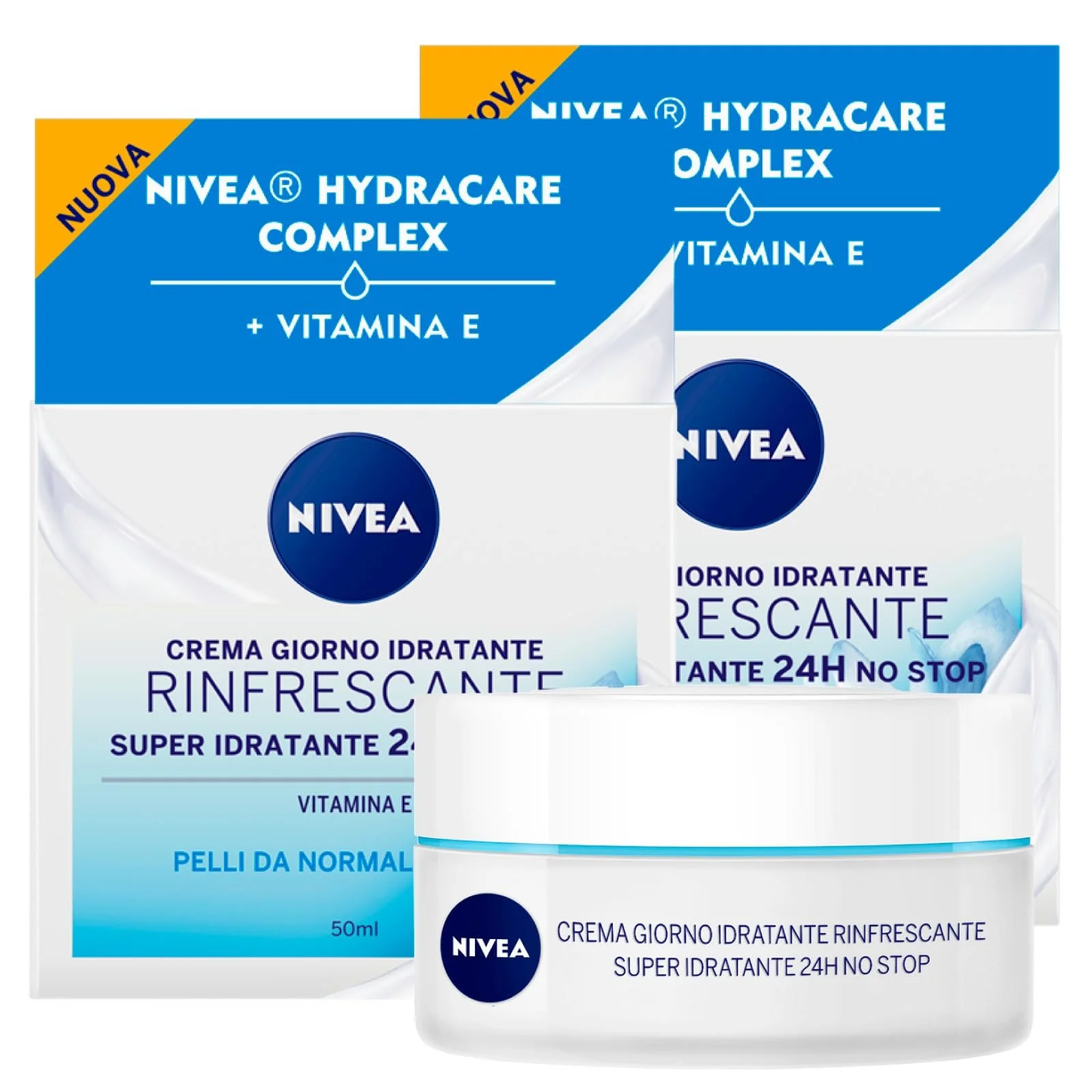 Денний крем NIVEA освіжаючий суперзволожуючий веганський для нормальної та комбінованої шкіри 2х50 мл, фото №1 Денний крем NIVEA освіжаючий суперзволожуючий веганський для нормальної та комбінованої шкіри 2х50 мл, фото №1
