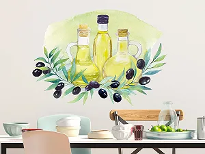 Наклейка на стіну GRAZDesign Olive Oil Mediterranean Olive 56 x 40 см - Фото 1