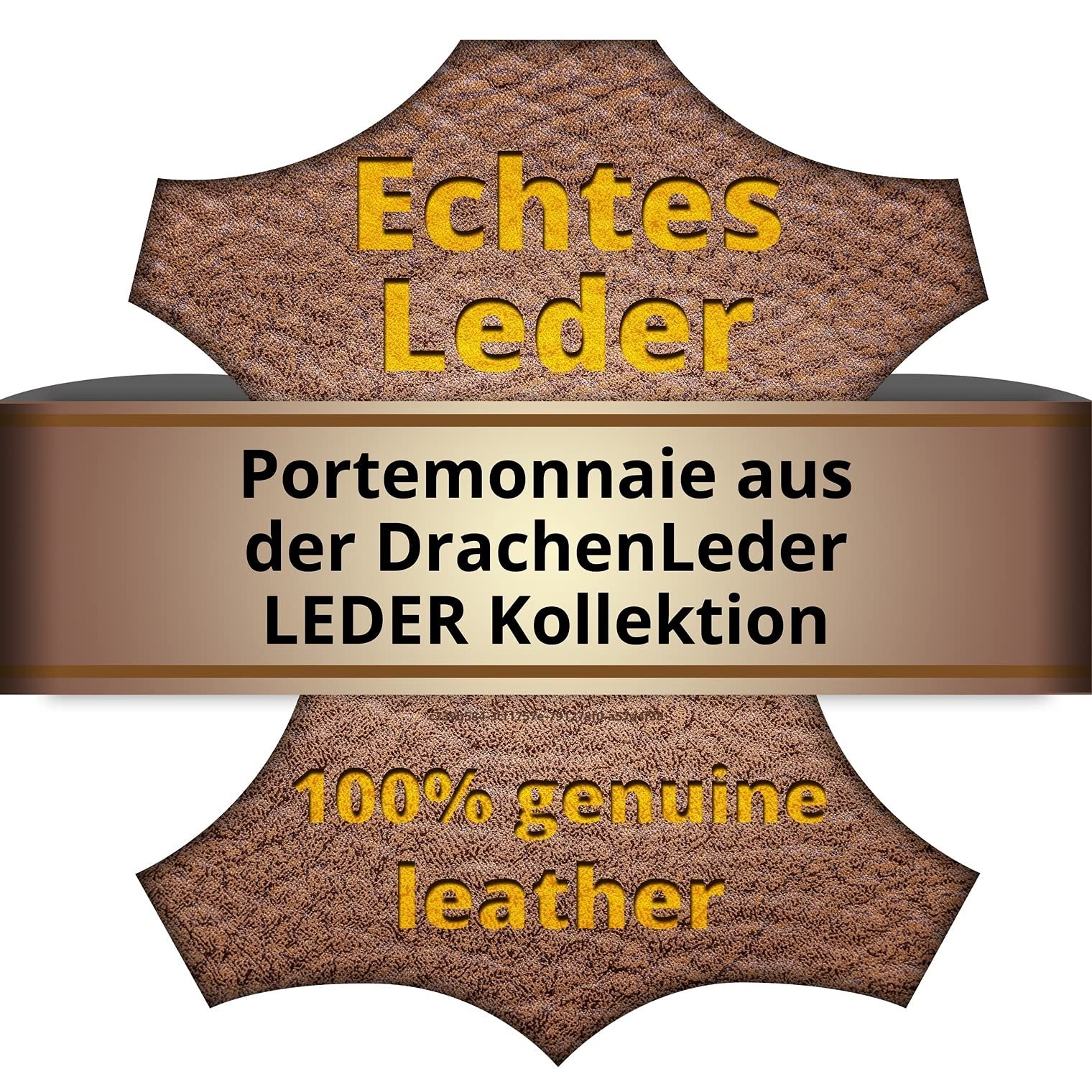 Кошелек DrachenLeder Кожаный OPS700R Красный Серый, фото №5