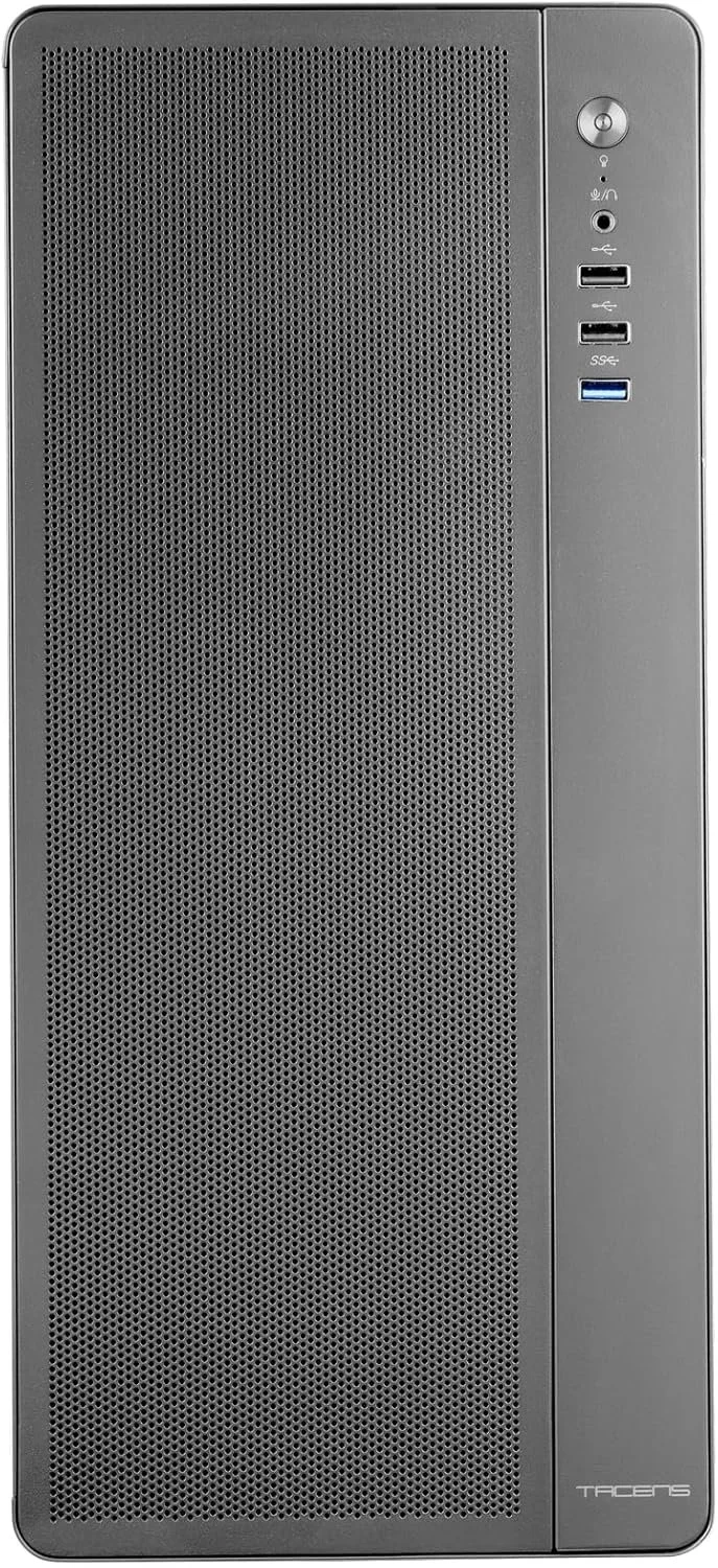 Корпус для ПК / Tacens AERO / Mid Tower / Без БЖ / Металева передня панель / Чорний, фото №2 Корпус для ПК / Tacens AERO / Mid Tower / Без БЖ / Металева передня панель / Чорний, фото №2