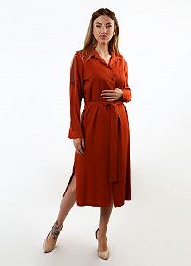 Платье inDresser XS Терракотовый (IN-F0309В037З-Terracotta) - Фото 1