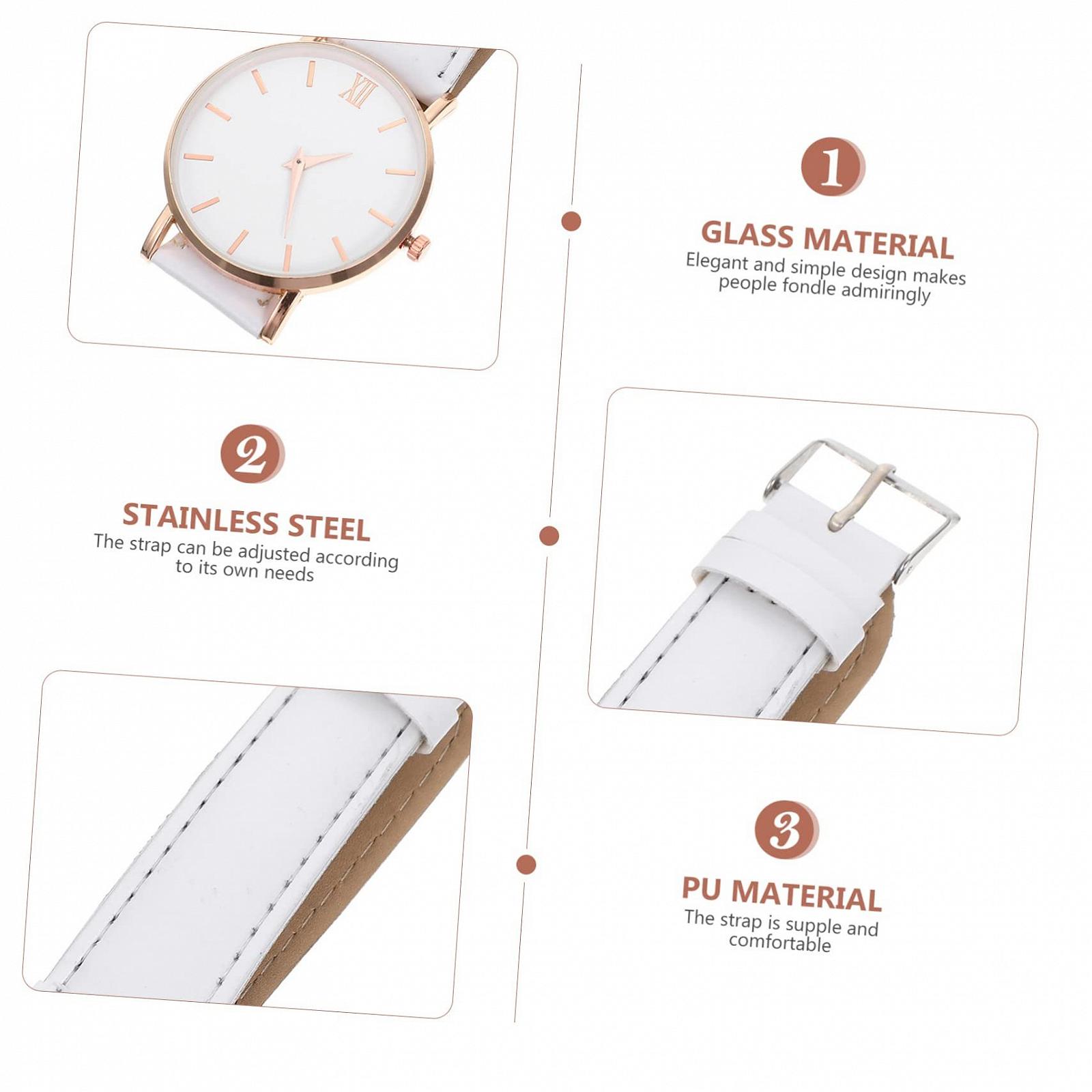 Женские часы LIFKOME с регулируемым ремешком для работы, школы и вечеринок, белые, фото №8 Женские часы LIFKOME с регулируемым ремешком для работы, школы и вечеринок, белые, фото №8