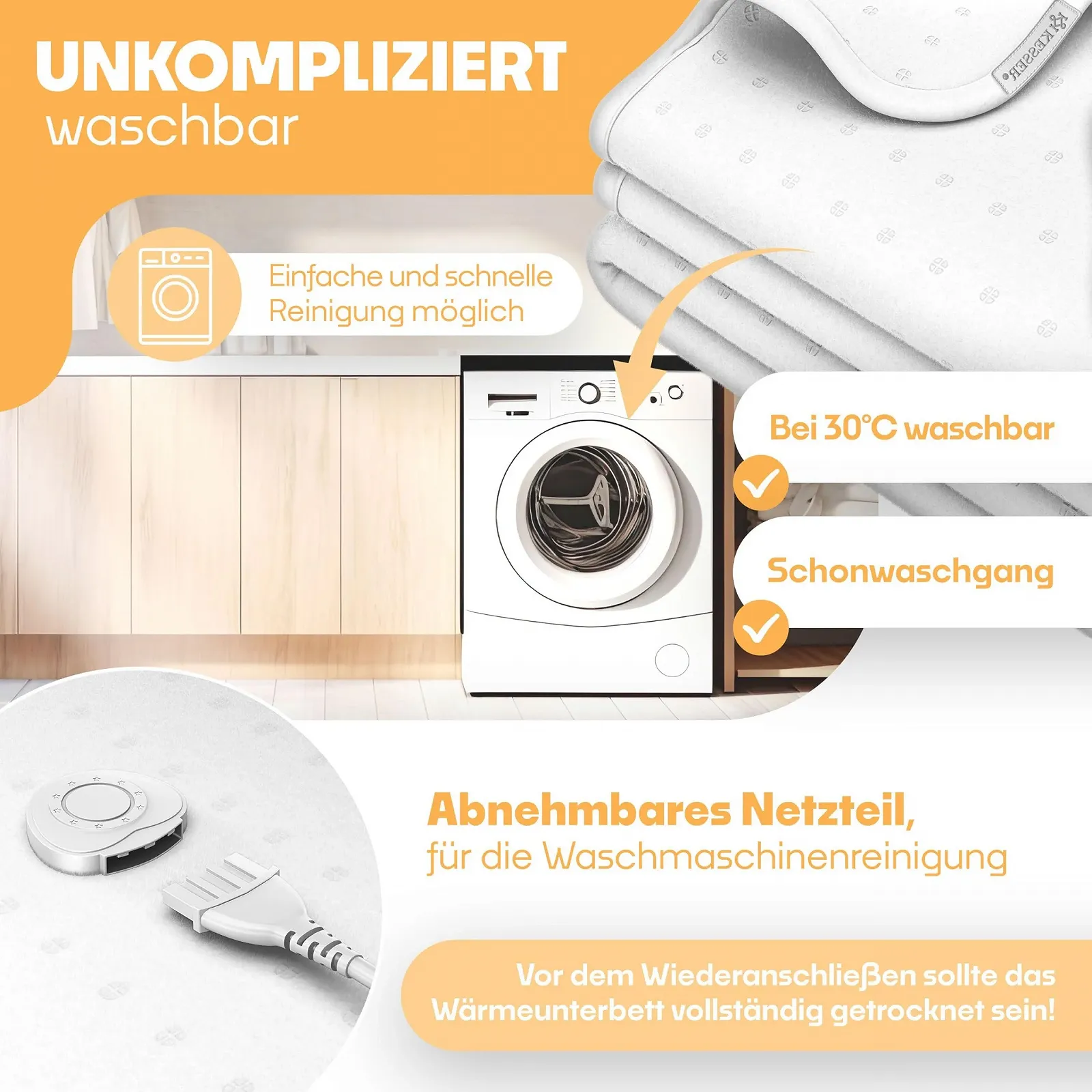 Электрическая простынь KESSER
150 x 80 см, фото №3