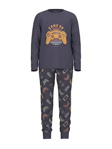 Піжама NAME IT Сірий камінь Game Noos для хлопчиків - Фото 1