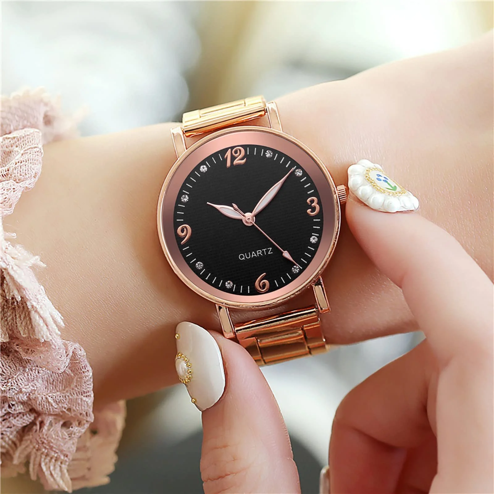 Годинник Кварцовий Аналоговий Generisch Чоловічий Leuchtende Band Steel Edelstahl, фото №2