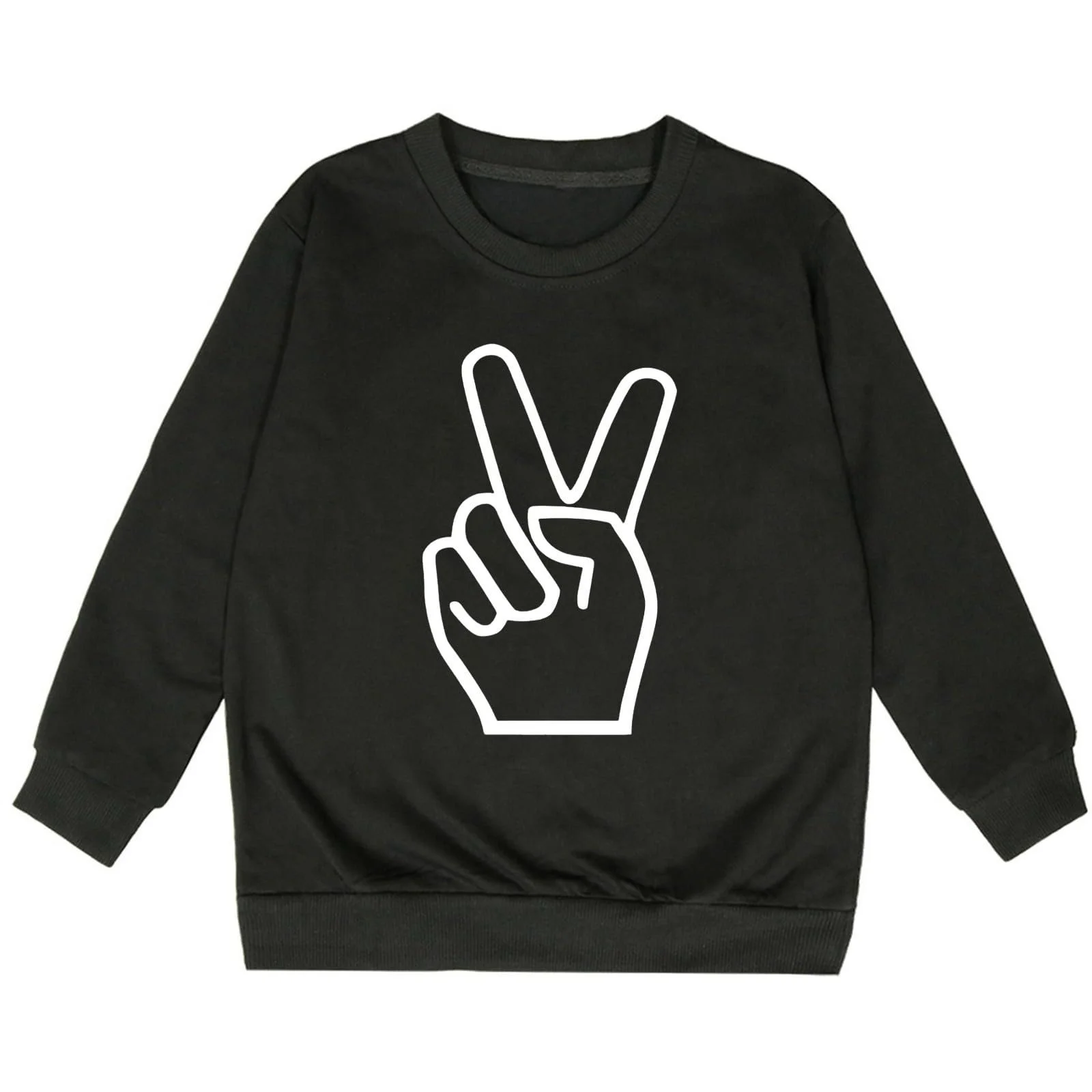 Світшот для дівчинки з круглим вирізом, фото №2