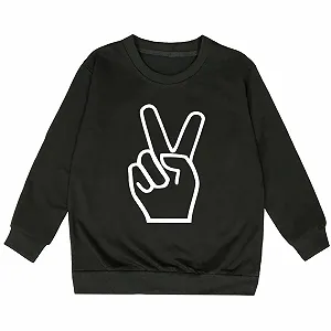 Світшот для дівчинки з круглим вирізом synthetic.ua - Фото 1