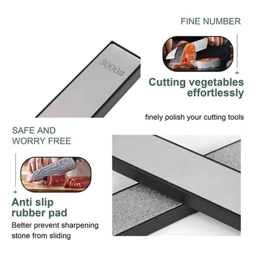 Набір алмазних точильних каменів з підставкою професійний 4 шт, фото №2