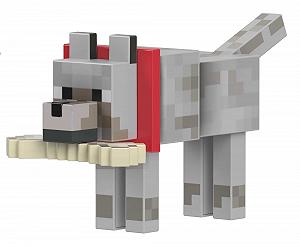 Фігурка Вовк Minecraft Diamond Collection з рухомими суглобами та аксесуарами, близько 14 см заввишки, HLN41 synthetic.ua - Фото 1
