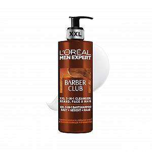 Купить Шампунь L'Oréal Men Expert Barber Club 3-в-1 для бороды, лица и волос с кедровым маслом 400 мл - Фото 1 Шампунь L'Oréal Men Expert Barber Club 3-в-1 для бороды, лица и волос с кедровым маслом 400 мл - Фото 1