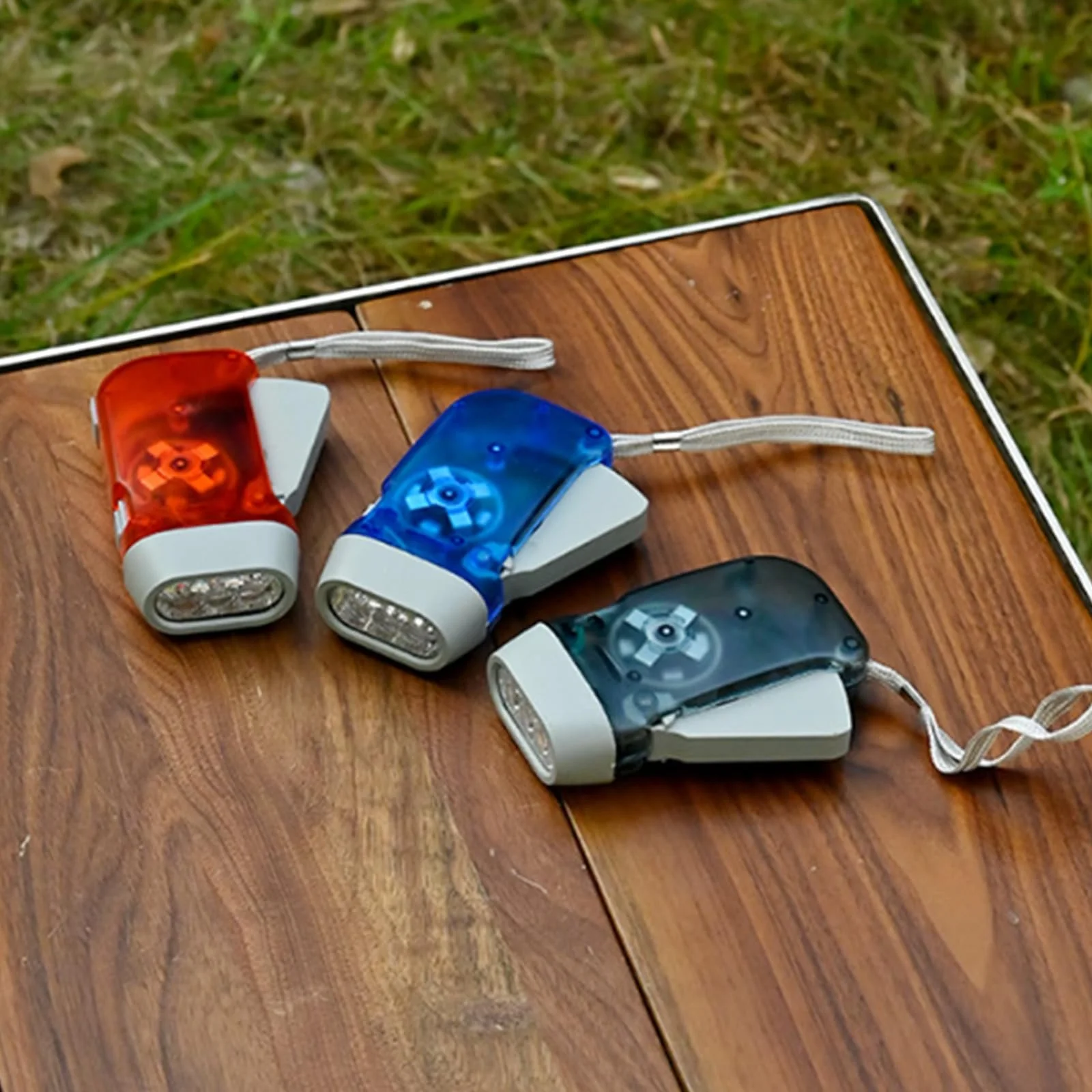 Ручний ліхтар з динамо-машиною Портативний аварійний, фото №4