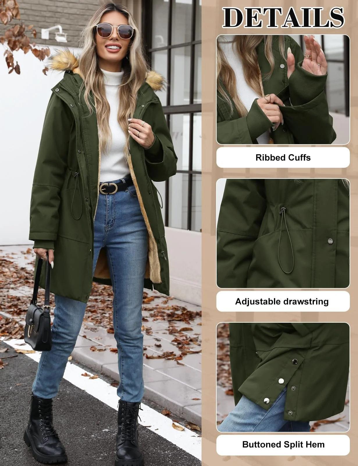 Пальто UMIPUBO Зимове Жіноче, фото №3