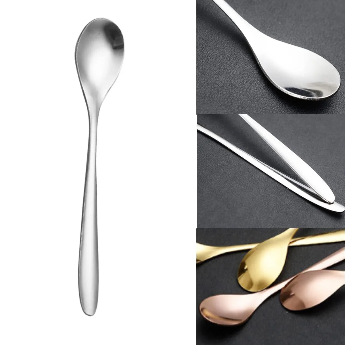 Набір десертних ложок з нержавіючої сталі 30 шт., фото №6