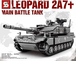 Купить Конструктор танк Technik Leopard 2A7, 898 деталей, военный, совместимый с крупными брендами, серый - Фото 1 Конструктор танк Technik Leopard 2A7, 898 деталей, военный, совместимый с крупными брендами, серый - Фото 1
